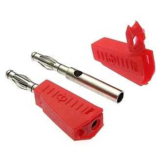 Клеммы: ZP-040 4mm Stackable Plug RED