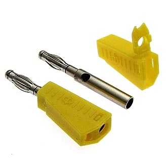 Клеммы: ZP-040 4mm Stackable Plug YELLOW